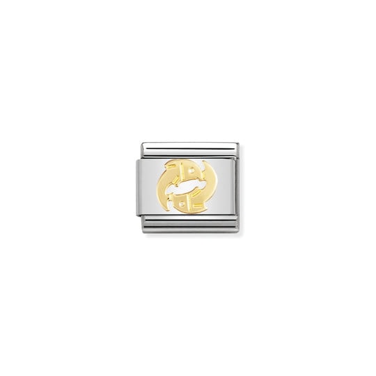 Nomination Zodiac Pisces Charm S/Steel and 18ct_0