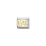 Nomination Dad charm s/steel and 18ct_0
