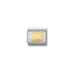 Nomination Coffee Cup Charm S/Steel and 18ct_0