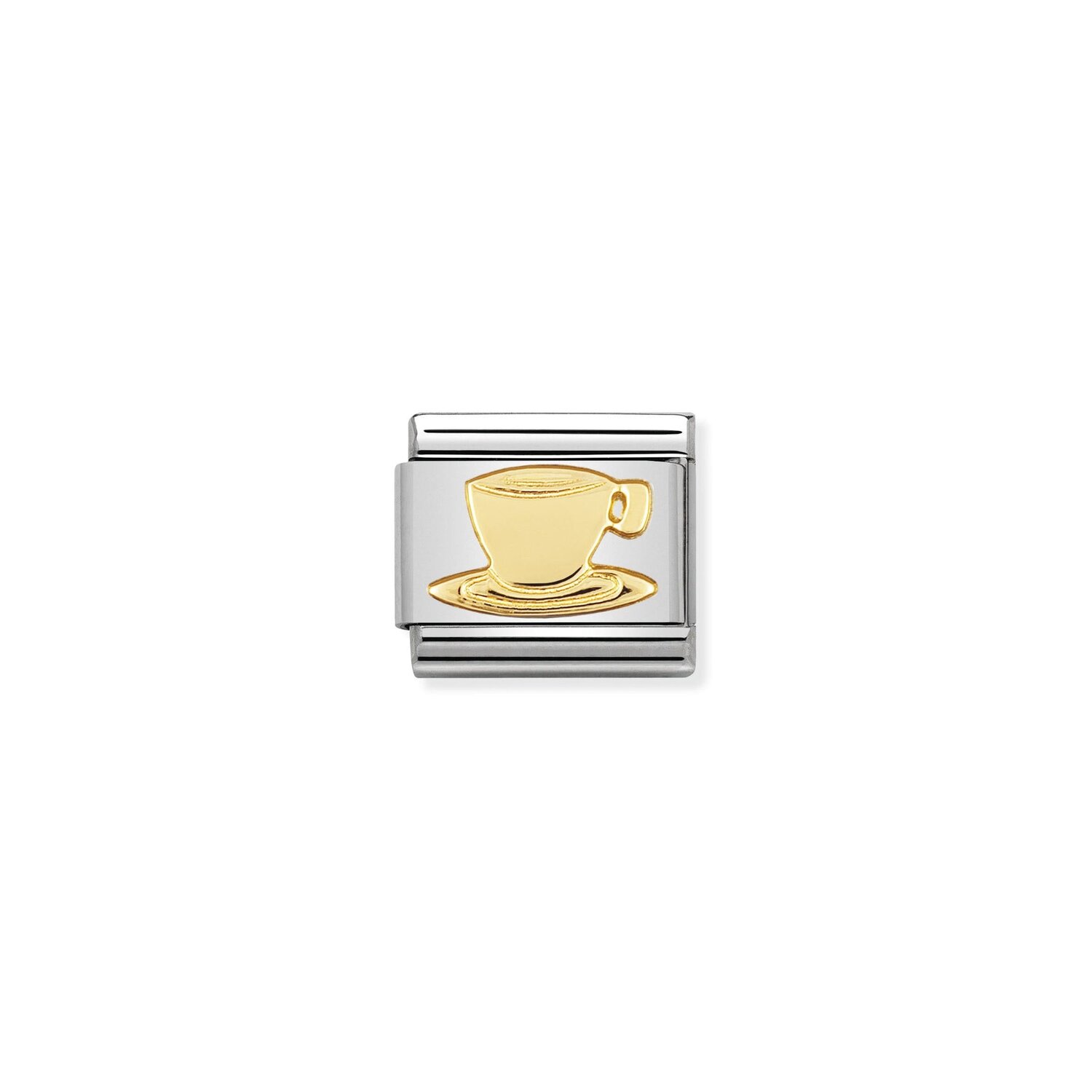 Nomination Coffee Cup Charm S/Steel and 18ct_0