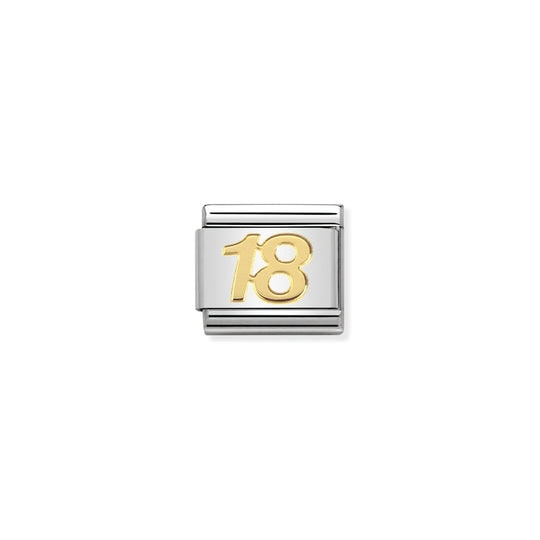 Nomination 18 Charm S/Steel and 18ct_0