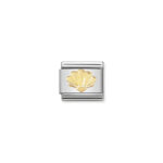 Nomination Shell Charm S/Steel and 18ct_0