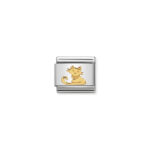 Nomination Cat Charm S/Steel and 18ct_0