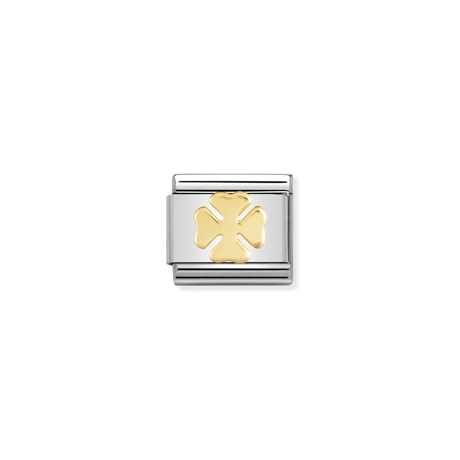 Nomination Four Leaf Clover Charm S/Steel and 18ct_0
