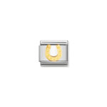 Nomination Danish Horseshoe Charm S/Steel and 18ct_0