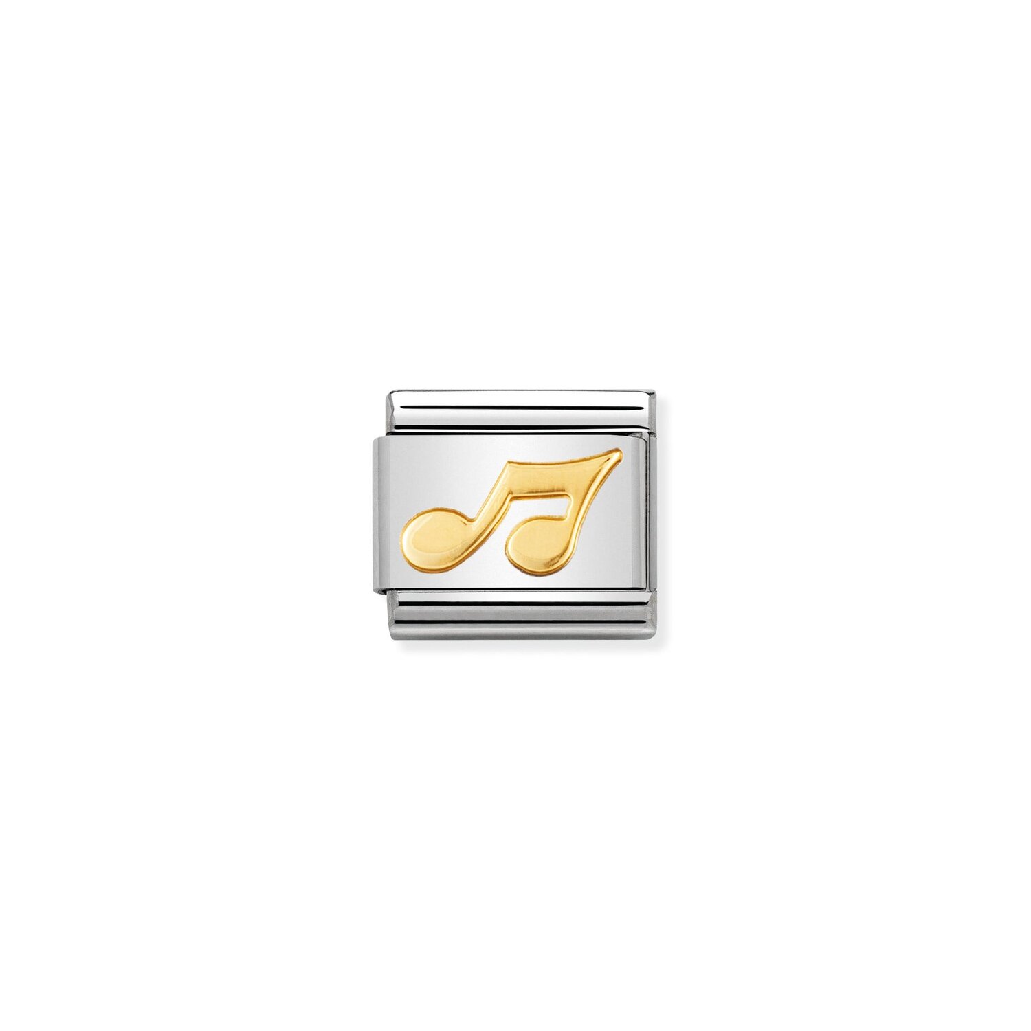 Nomination Music Note Charm S/Steel and 18ct_0