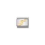Nomination Treble Clef Charm S/Steel and 18ct_0
