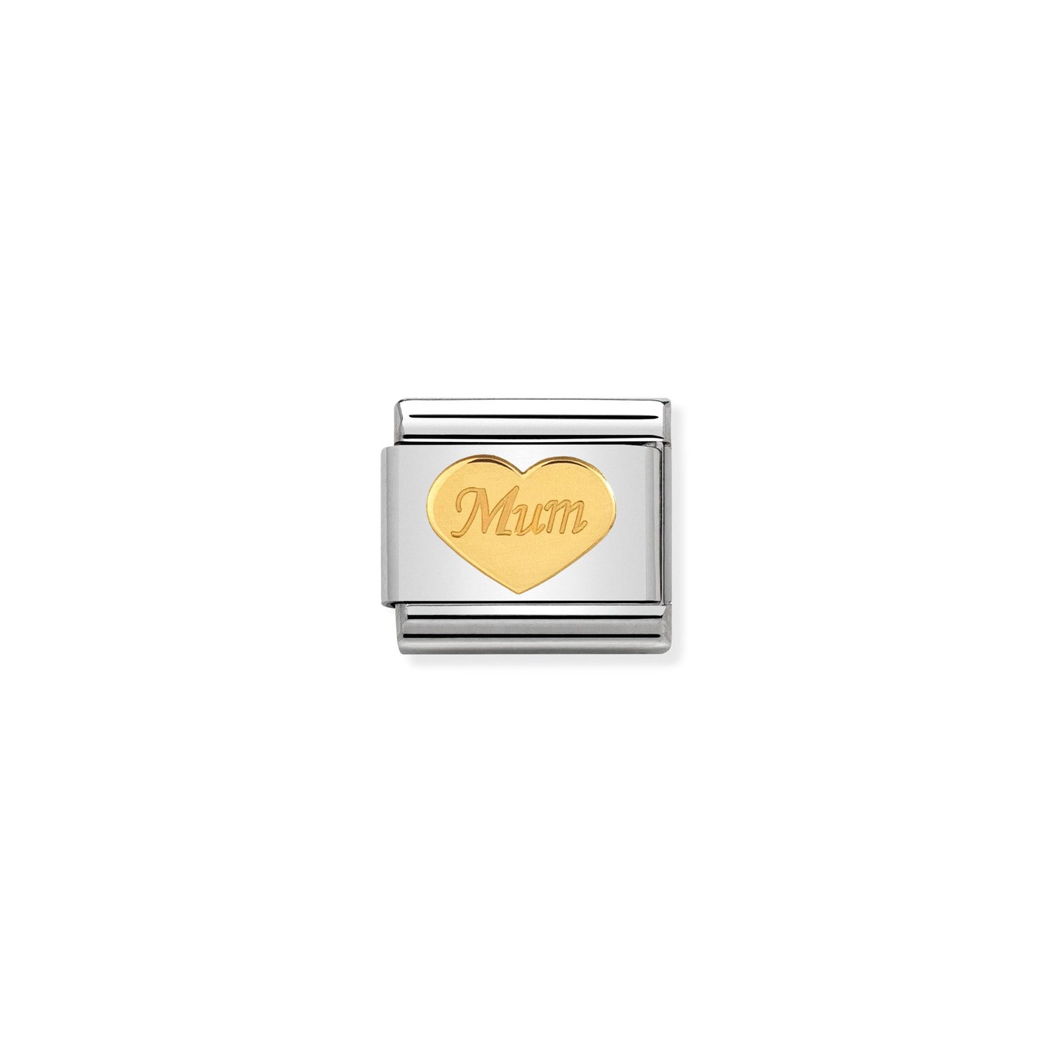 Nomination Mum Heart Charm S/Steel and 18ct_0