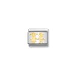 Nomination Sister And Brother Charm S/Steel and 18ct_0