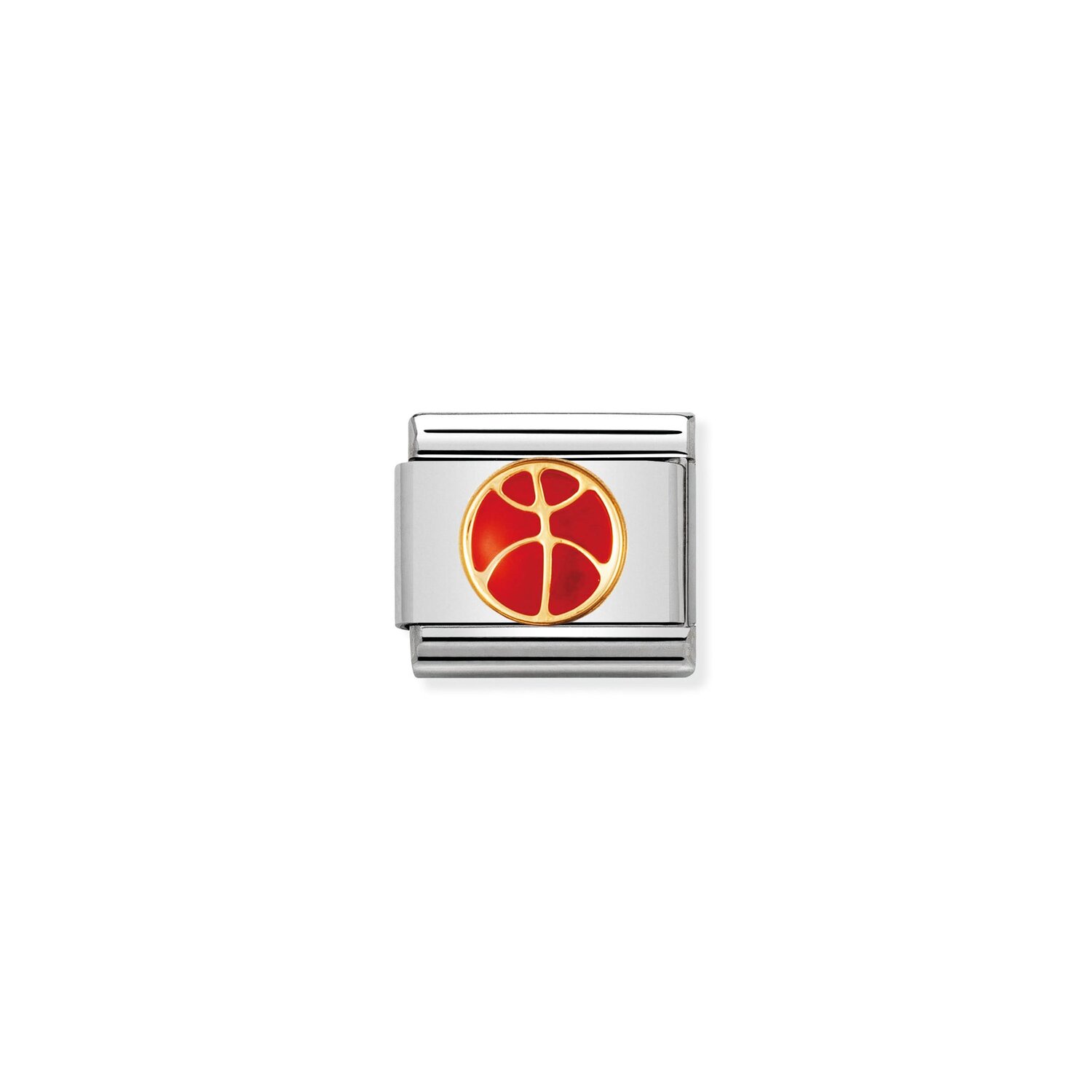 Nomination Basketball Charm S/Steel and 18ct_0