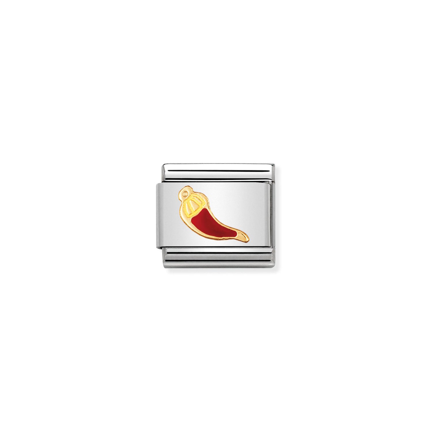 Nomination Red Horn Charm S/Steel and 18ct_0