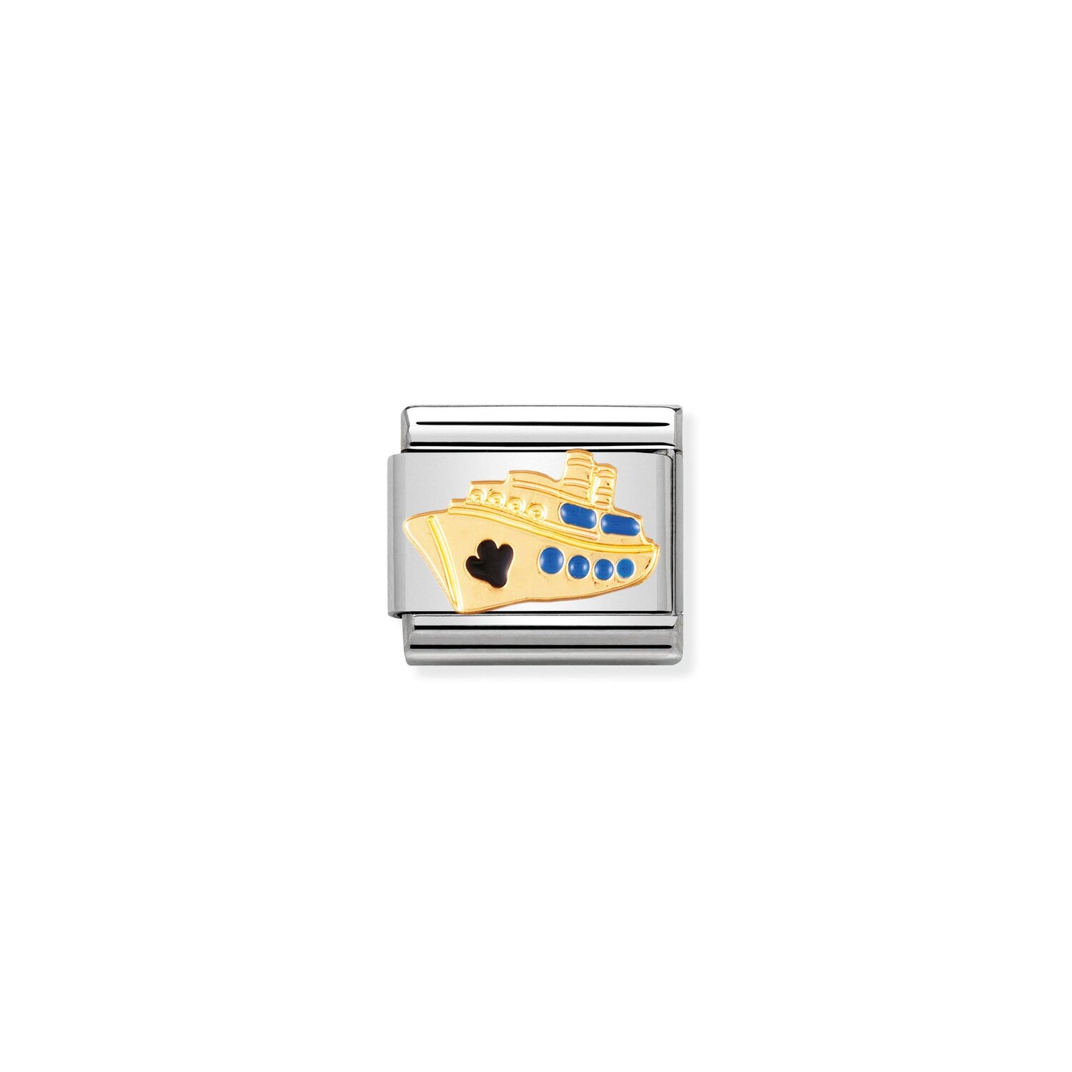 Nomination Cruise Ship Charm S/Steel and 18ct_0