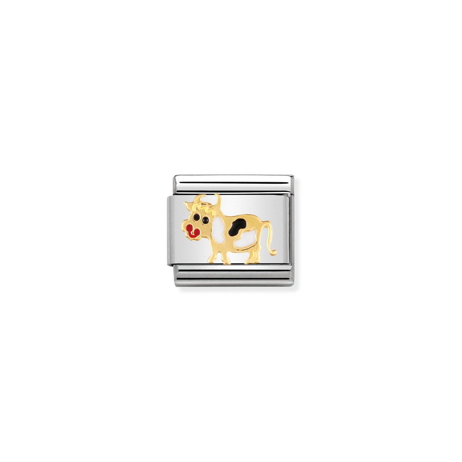 Nomination Cow Charm S/Steel and 18ct_0