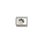 Nomination Glitter Pawprint Charm S/Steel and 18ct_0