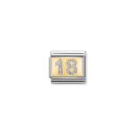 Nomination Glitter 18 Charm S/Steel and 18ct_0