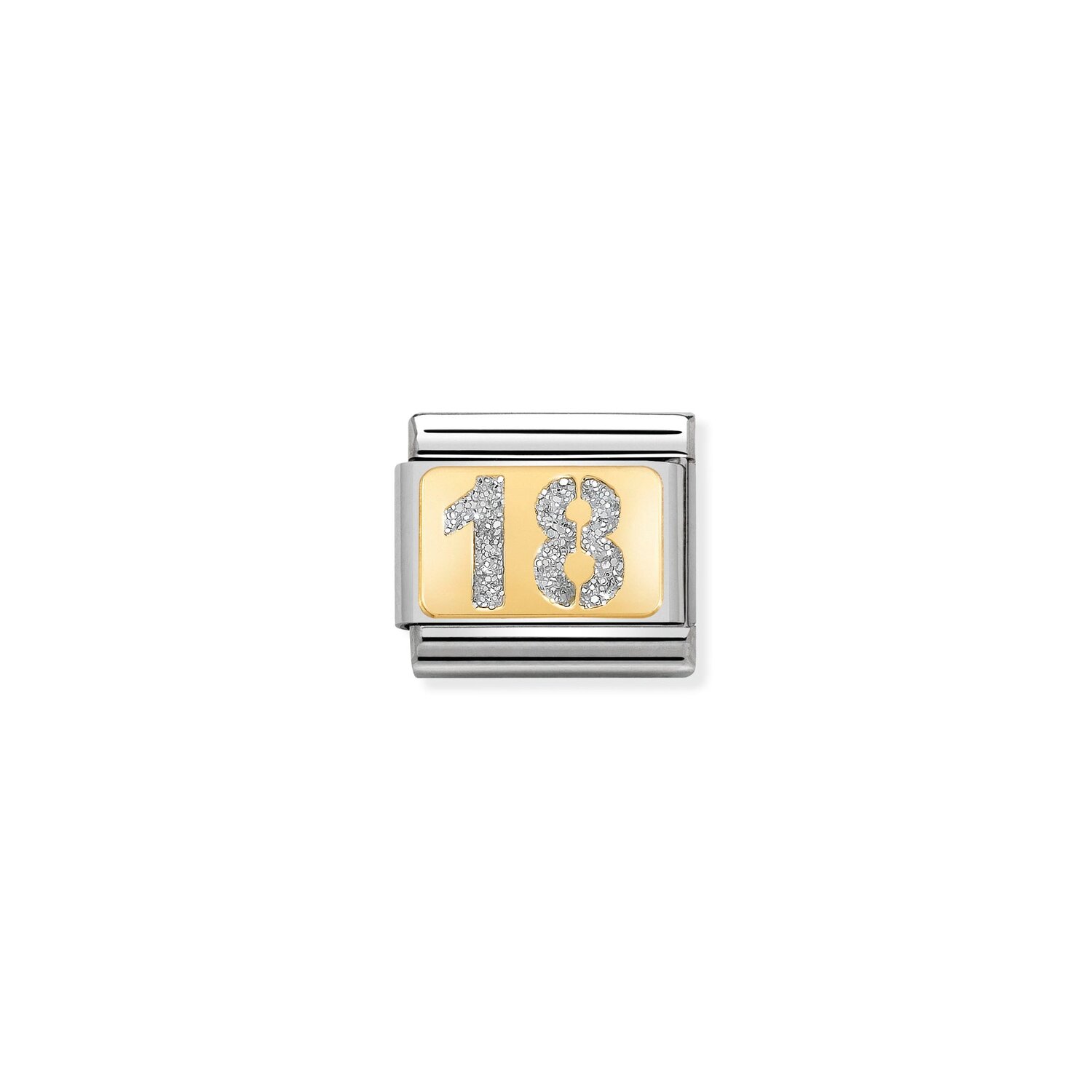 Nomination Glitter 18 Charm S/Steel and 18ct_0