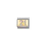 Nomination Glitter 21 Charm S/Steel and 18ct_0