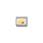 Nomination Cat Kiss Charm S/steel and 18ct_0