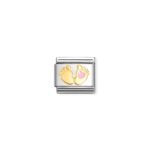 Nomination Pink Foot Charm S/Steel and 18ct_0