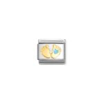 Nomination Blue Foot Charm S/Steel and 18ct_0