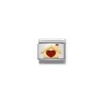 Nomination Home with Heart Charm S/Steel and 18ct_0
