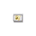 Nomination Etched Yellow and Black Bee Charm S/Steel and 18ct_0