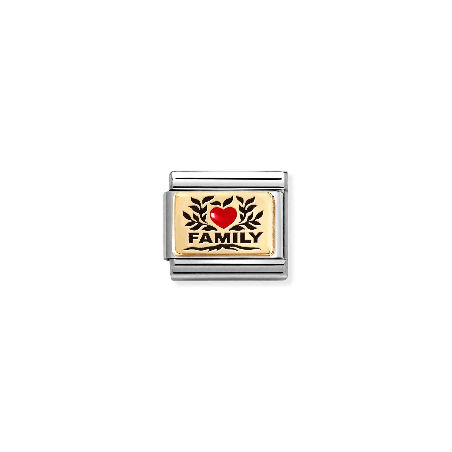 Nomination Family with Red Heart S/Steel and 18ct_0
