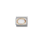 Nomination White Opal Charm S/Steel and 18ct_0