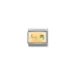 Nomination August Peridot Charm S/Steel and 18ct_0