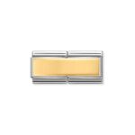Nomination Smooth Plate Charm S/Steel and 18ct_0