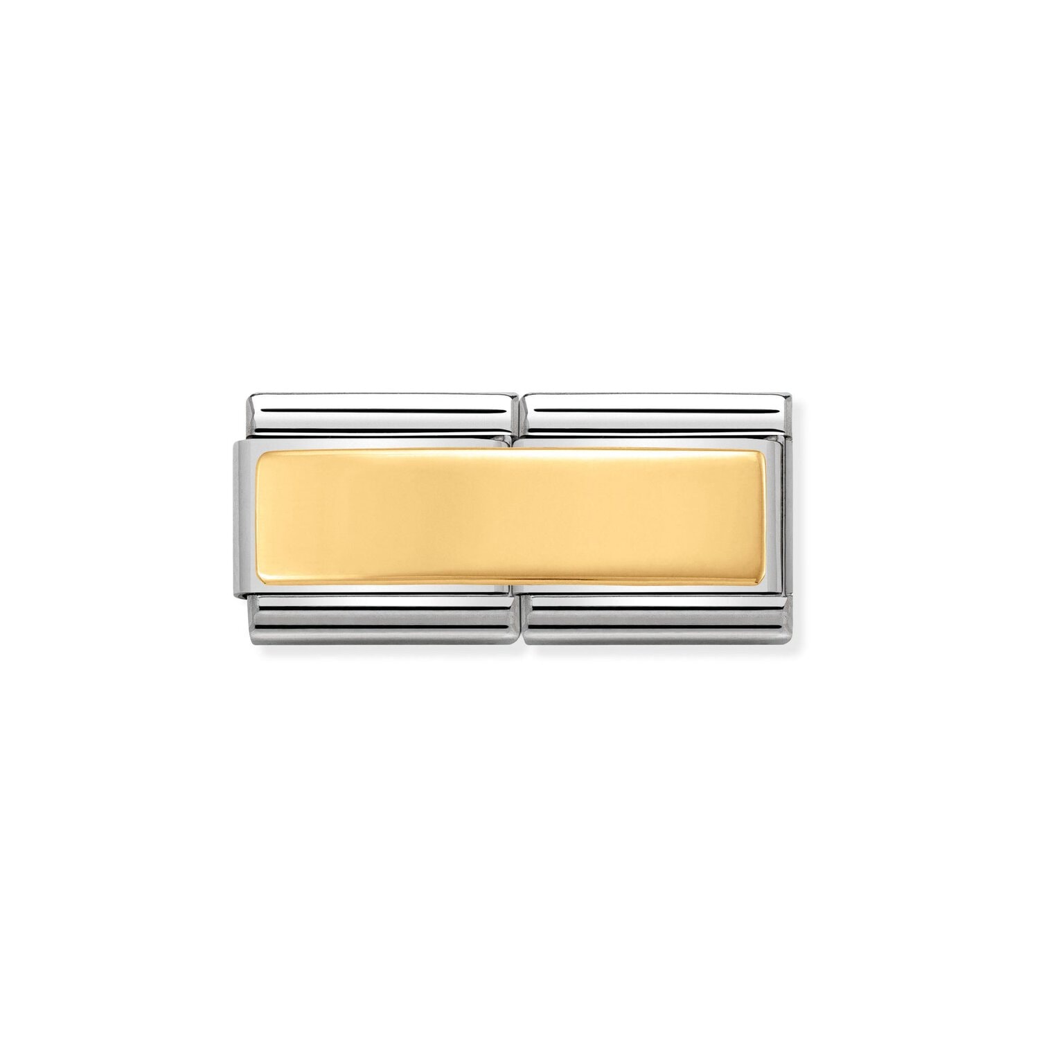 Nomination Smooth Plate Charm S/Steel and 18ct_0