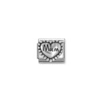 Nomination Heart with Dots Mum Charm Stainless Steel and Sterling Silver_0