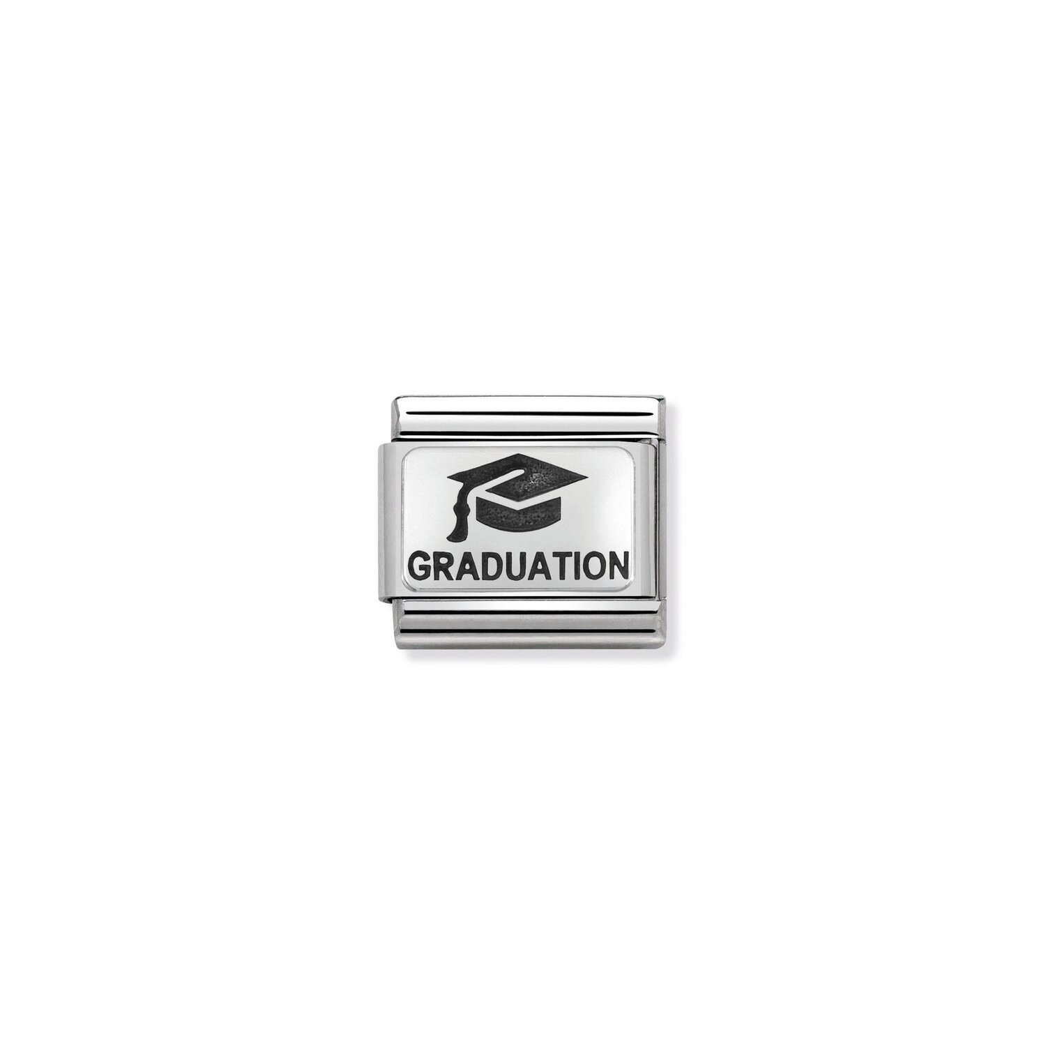 Nomination Graduation with Hat Charm S/Steel and Silver_0