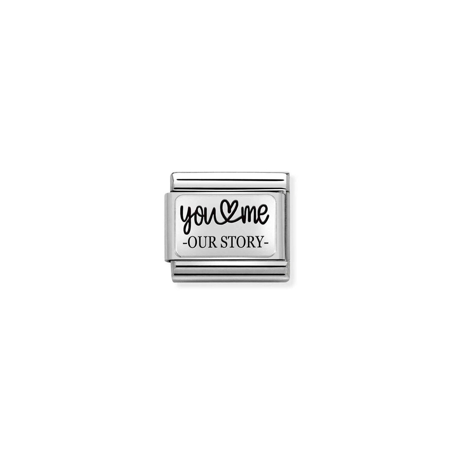 Nomination You and Me Story Charm Stainless Steel and Sterling Silver_0