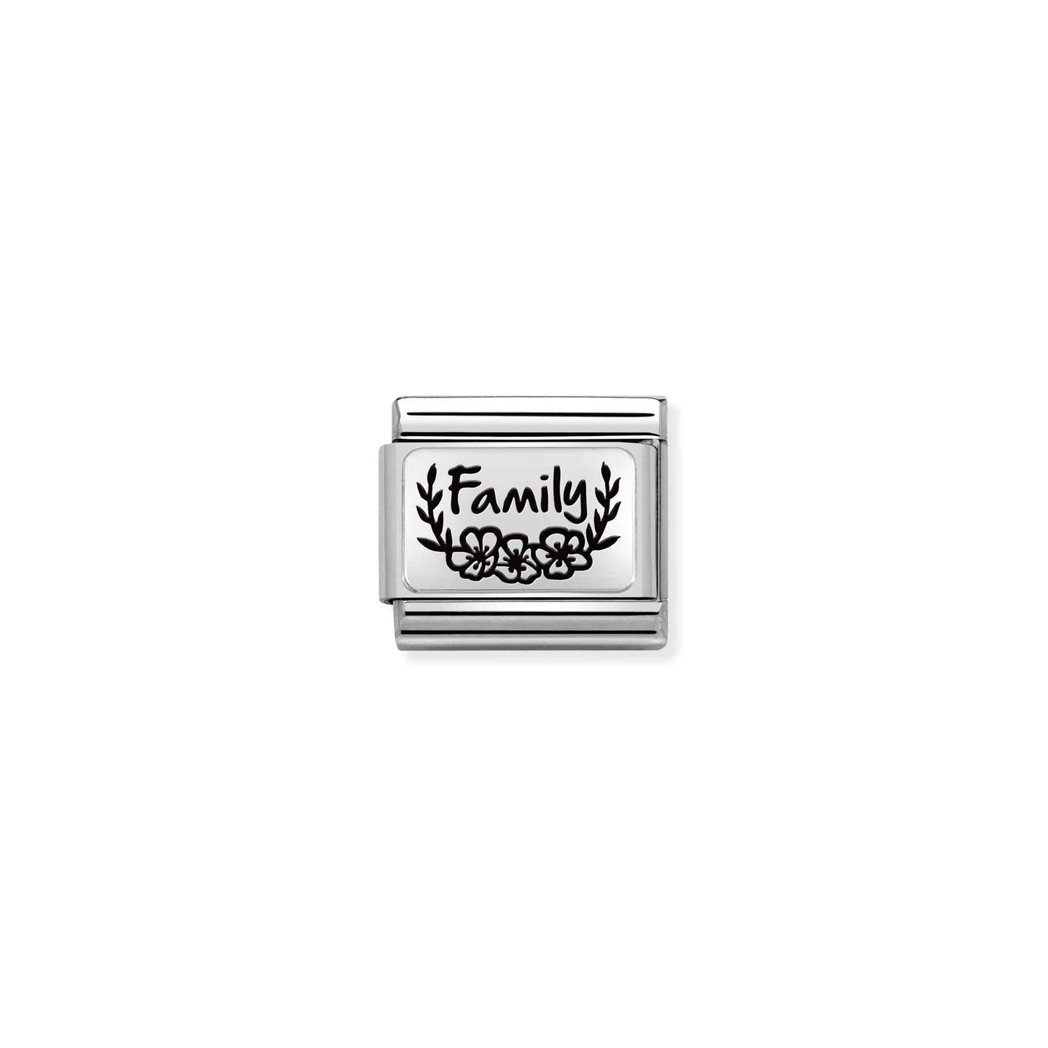 Nomination Family Flowers Charm Stainless Steel and Sterling Silver_0
