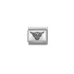 Nomination Highland Cow Charm Stainless Steel and Sterling Silver_0