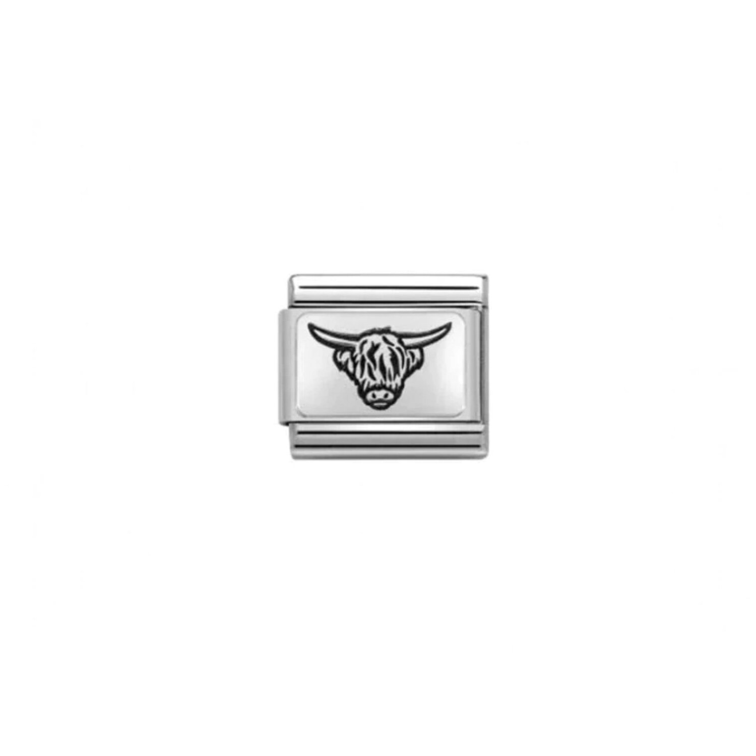 Nomination Highland Cow Charm Stainless Steel and Sterling Silver_0