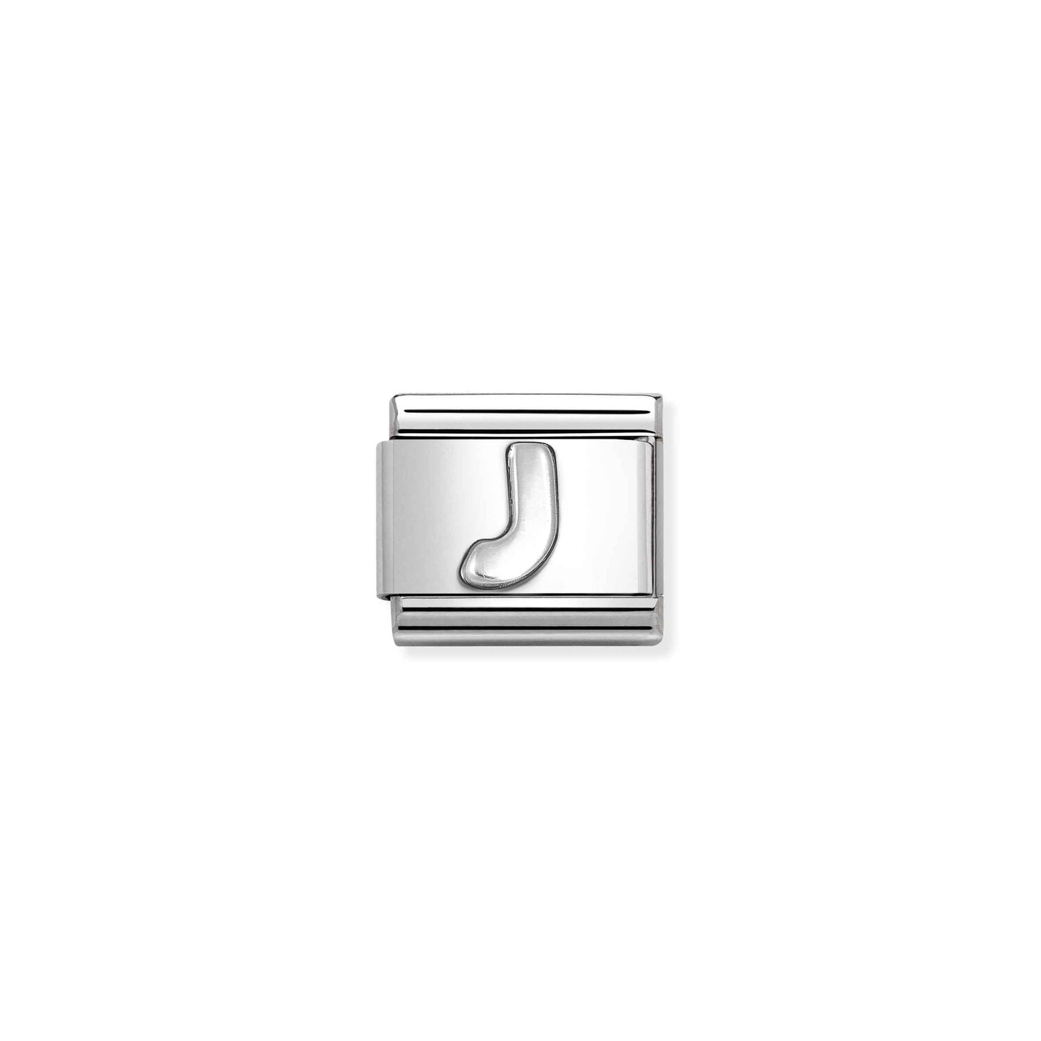 Nomination J Charm Stainless Steel and Sterling Silver_0