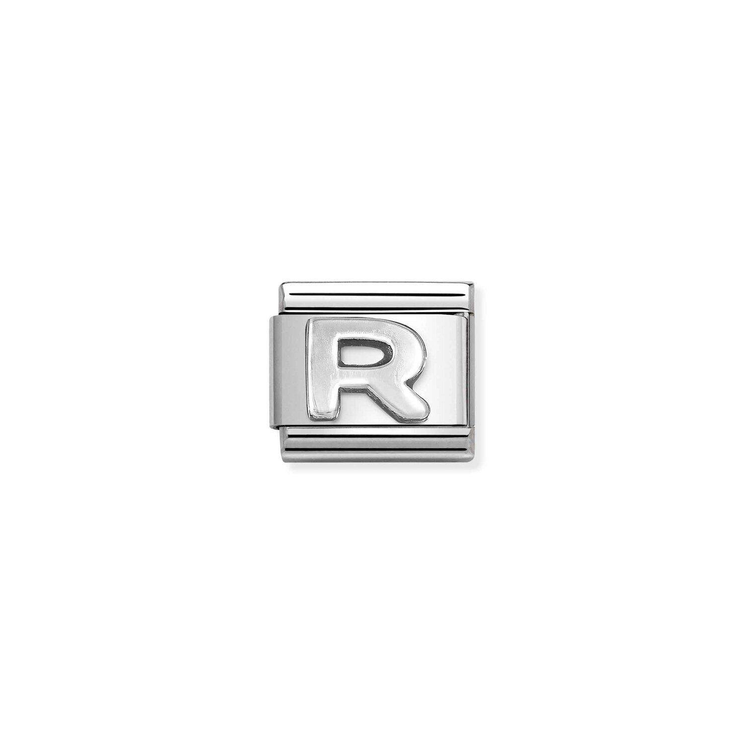 Nomination R Charm Stainless Steel and Sterling Silver_0