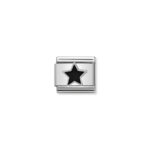Black Star Charm S/Steel and Silver_0