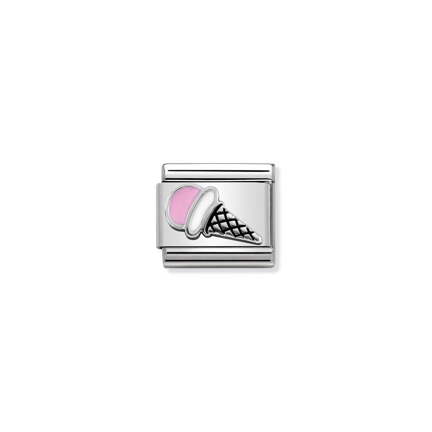Nomination Pink Ice Cream Charm Stainless Steel and Sterling Silver_0