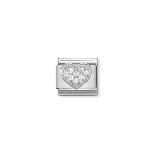 Nomination Heart Charm Stainless Steel and Sterling Silver_0