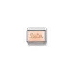 Sister Plate Charm S/Steel and Rose Gold_0