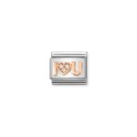 I Heart You Charm S/Steel and Rose Gold_0