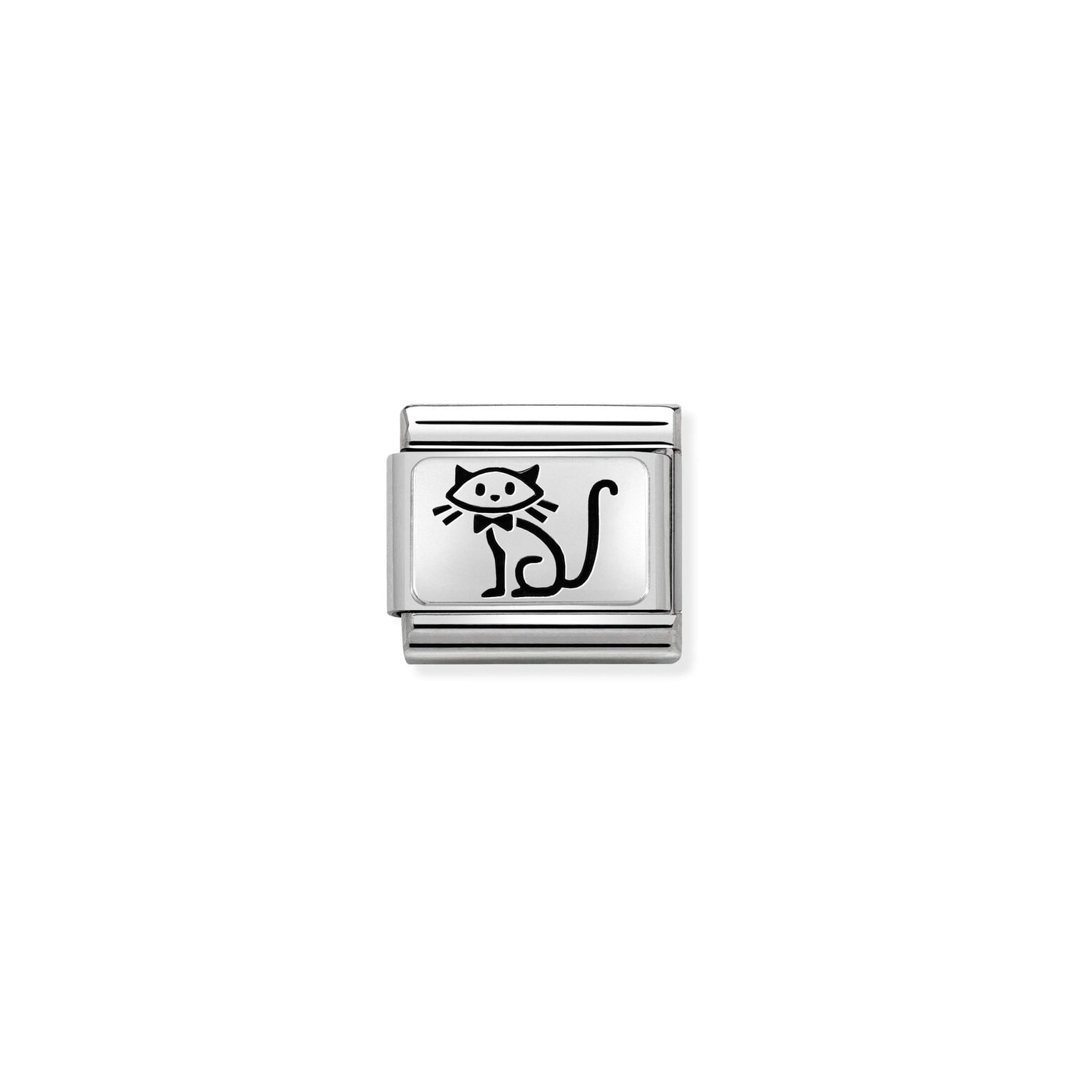 Kitten Charm S/Steel and Silver_0