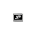 NZ Silver Fern Charm S/Steel and Silver_0