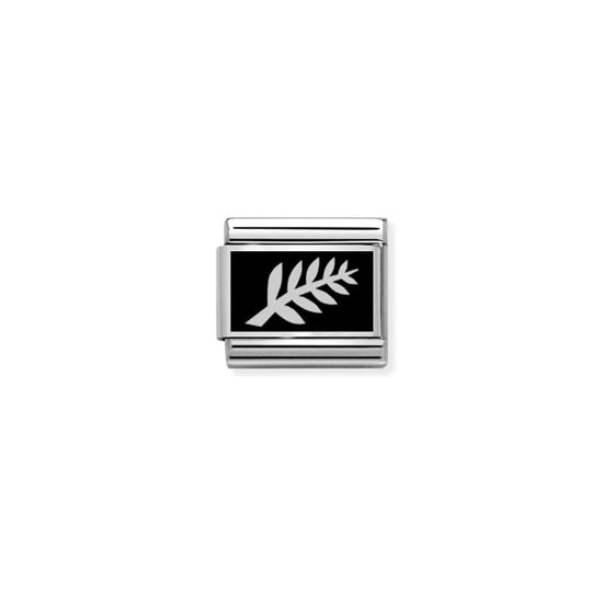 NZ Silver Fern Charm S/Steel and Silver_0