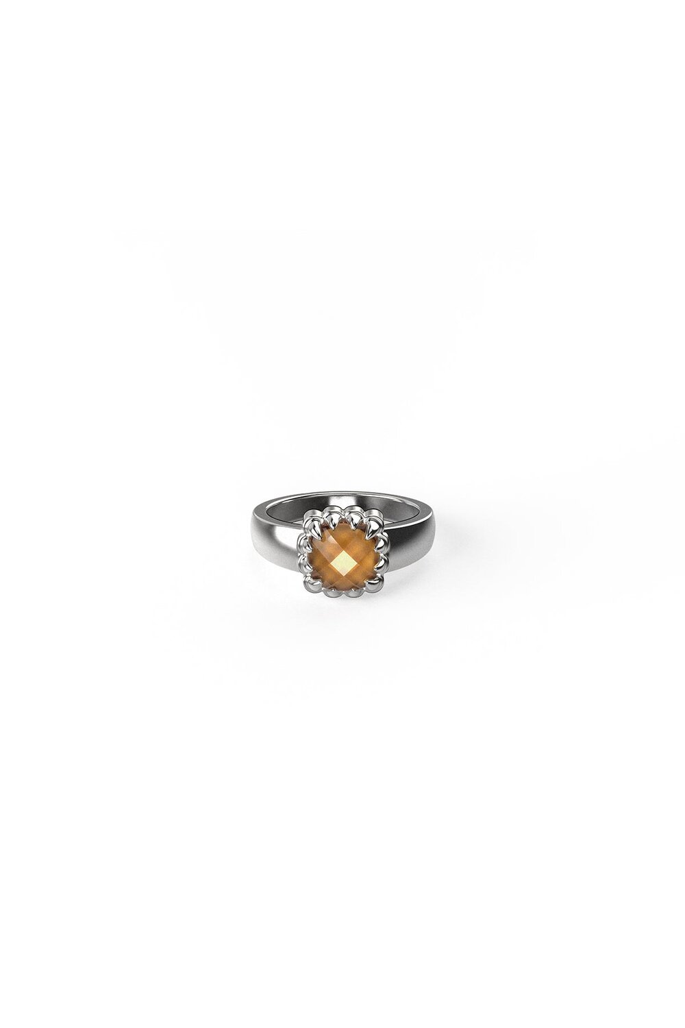Baby Claw Ring Citrine Sterling Silver_0