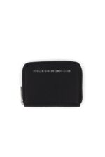 sgc trouble wallet pebbled leather black and silver_0