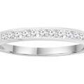 White Gold Lab Diamond Channel Set Ring_0